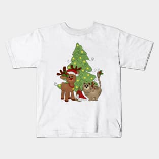 Katzenweihnachten Kids T-Shirt